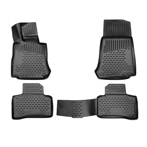 Mercedes EQC Floor Mats - Omac - Rubber TPE, 4 Pcs - Black - 2021-2023 Mercedes EQC Floor Mats - Omac - Rubber TPE, 4 Pcs - Black - 2021-2023